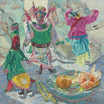 フォトリアリズム静物画 Painting - 中国の人形 JF リアリズム静物画